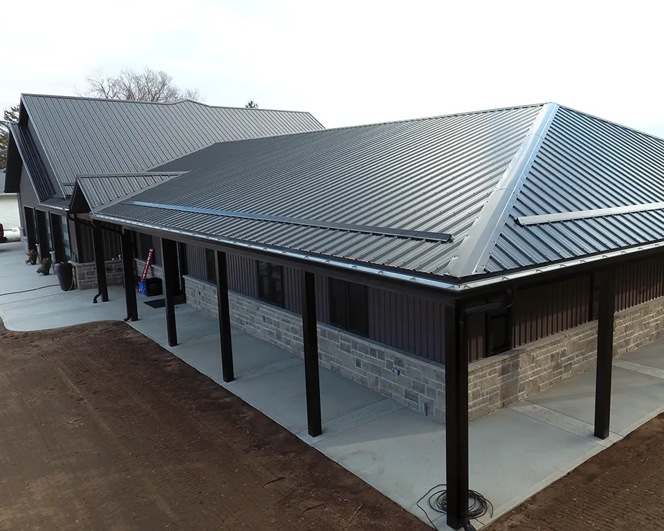 soffit fascia trough post capping black aluminum