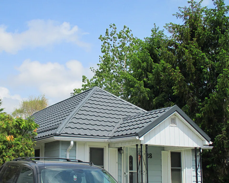 london eco tile slate grey house