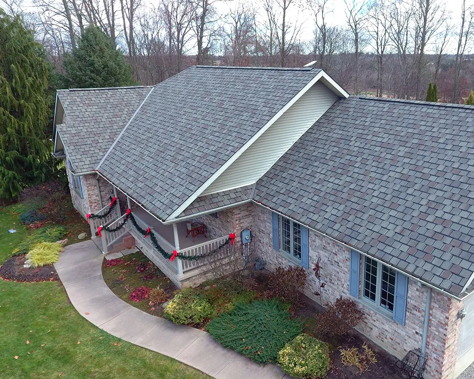 belmont stonegate grey shingle house